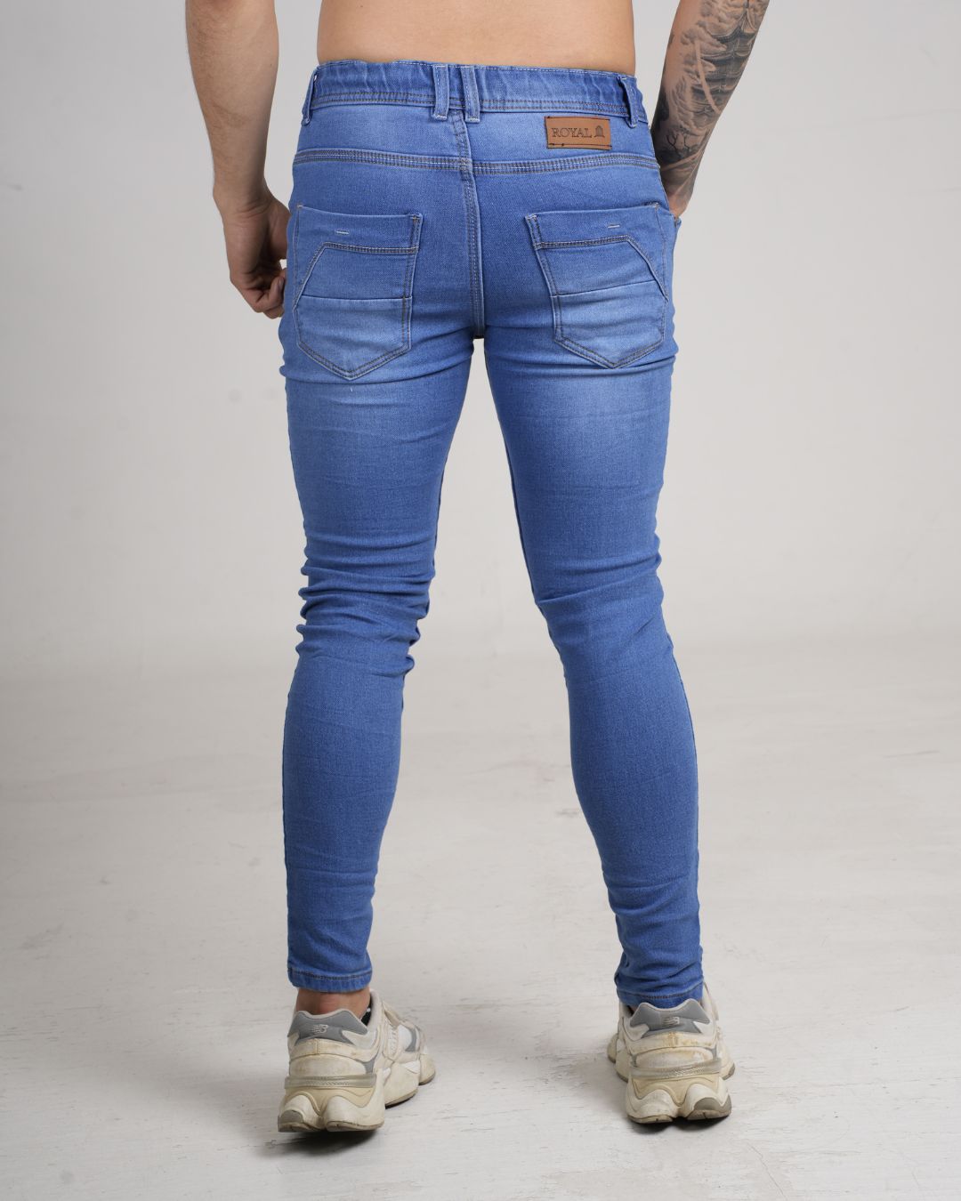 Jean tipo Yogger tono Azul Medio
