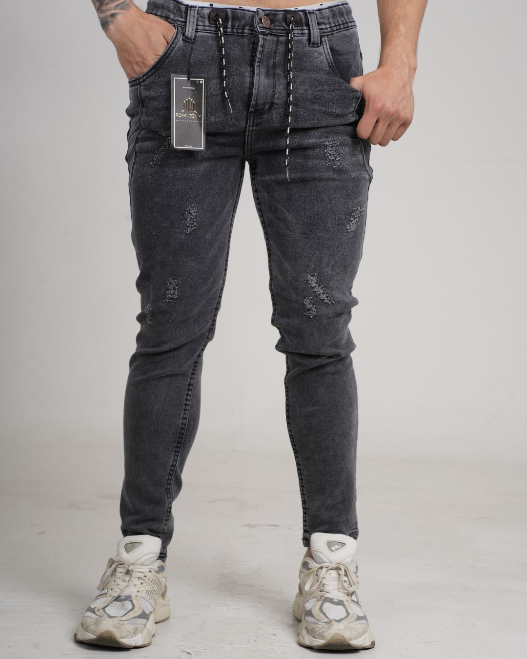Jean tipo Yogger Tono Gris