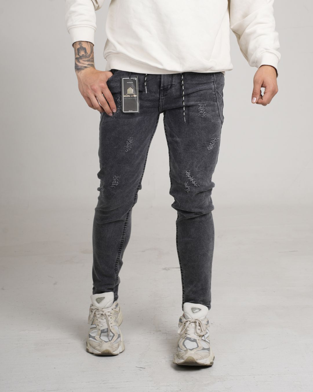 Jean tipo Yogger Tono Gris