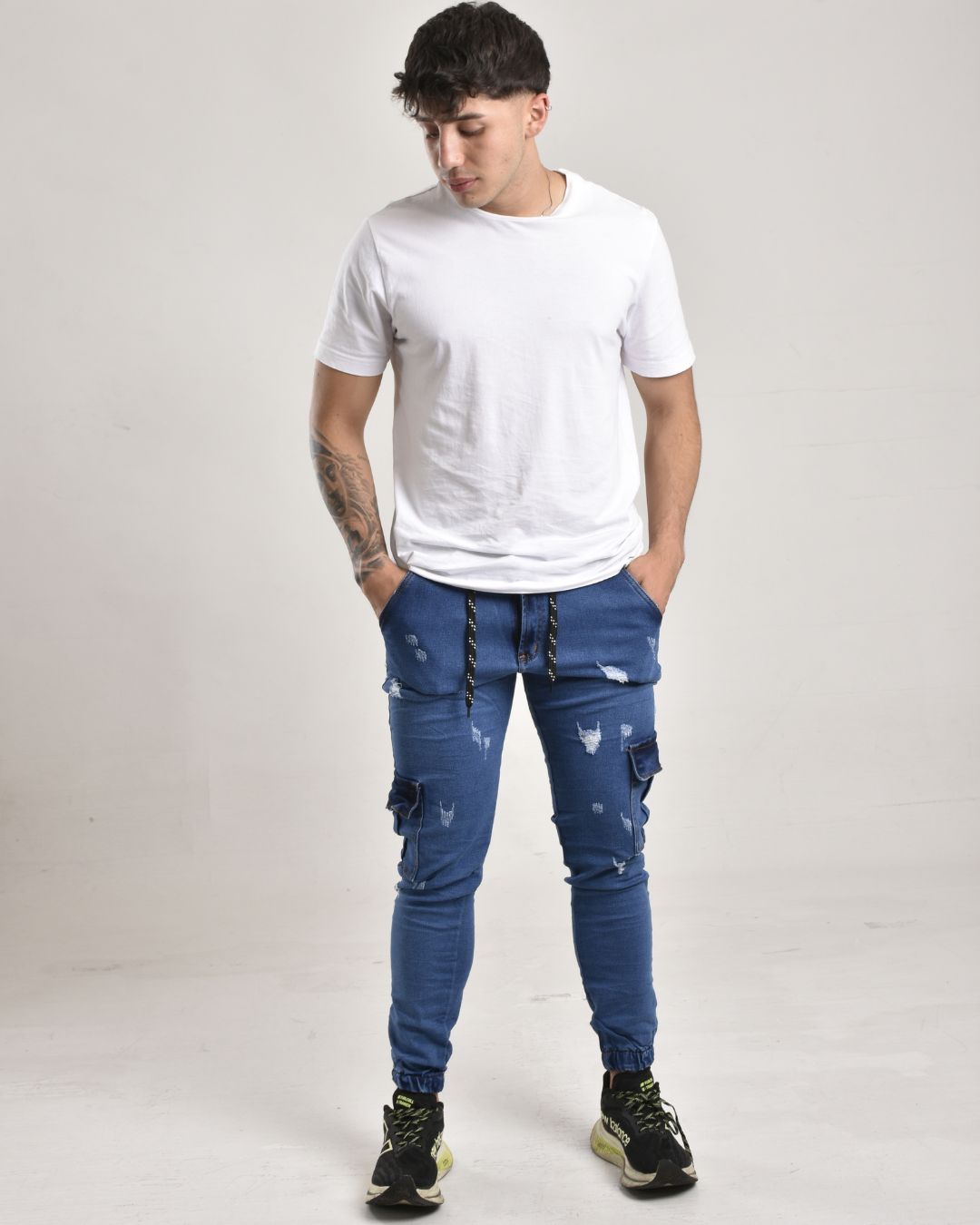 Jean Camuflado Tono Azul Claro