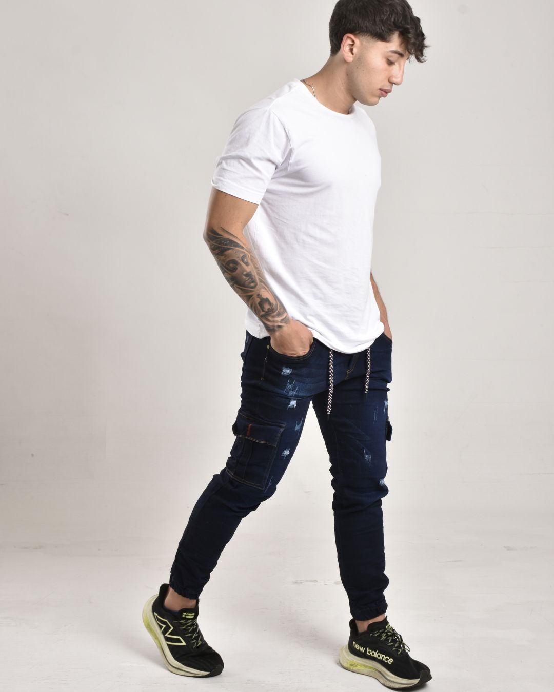 Jean Camuflado Tono Azul Oscuro