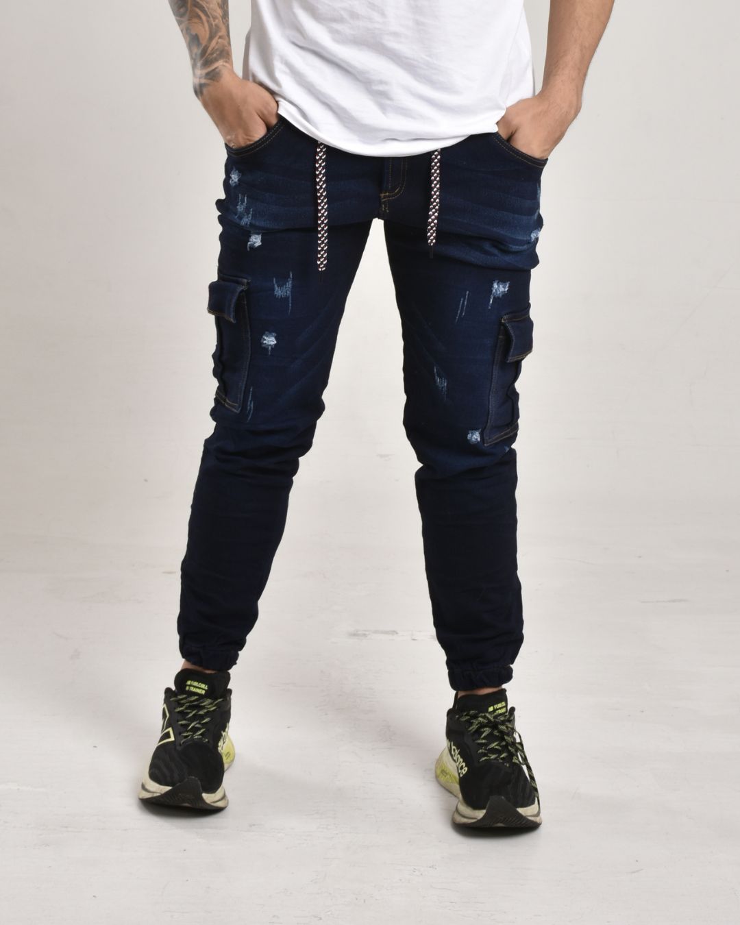 Jean Camuflado Tono Azul Oscuro