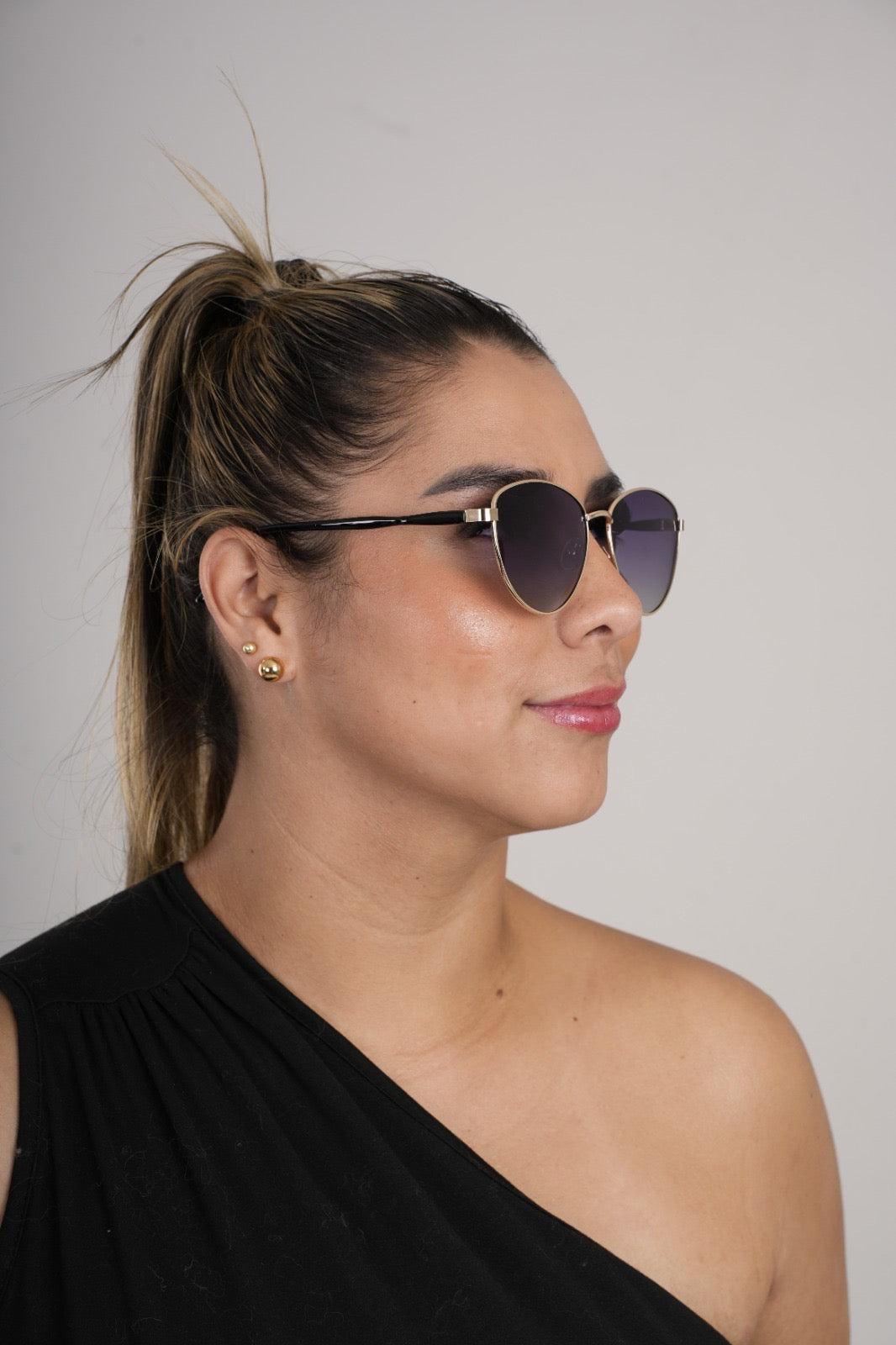 Gafas de sol corazón violeta for women