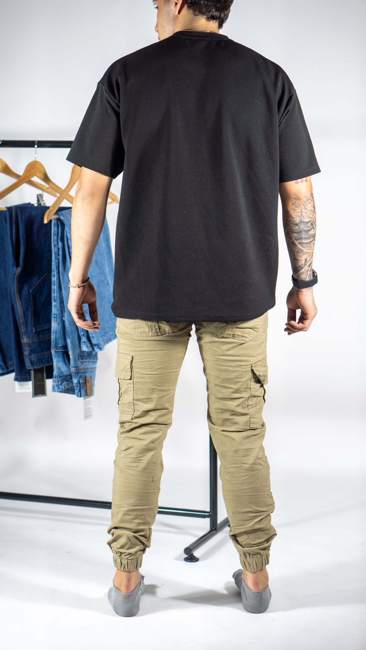 Pantalón tipo Cargo camuflado drill Tono Cafe Caqui