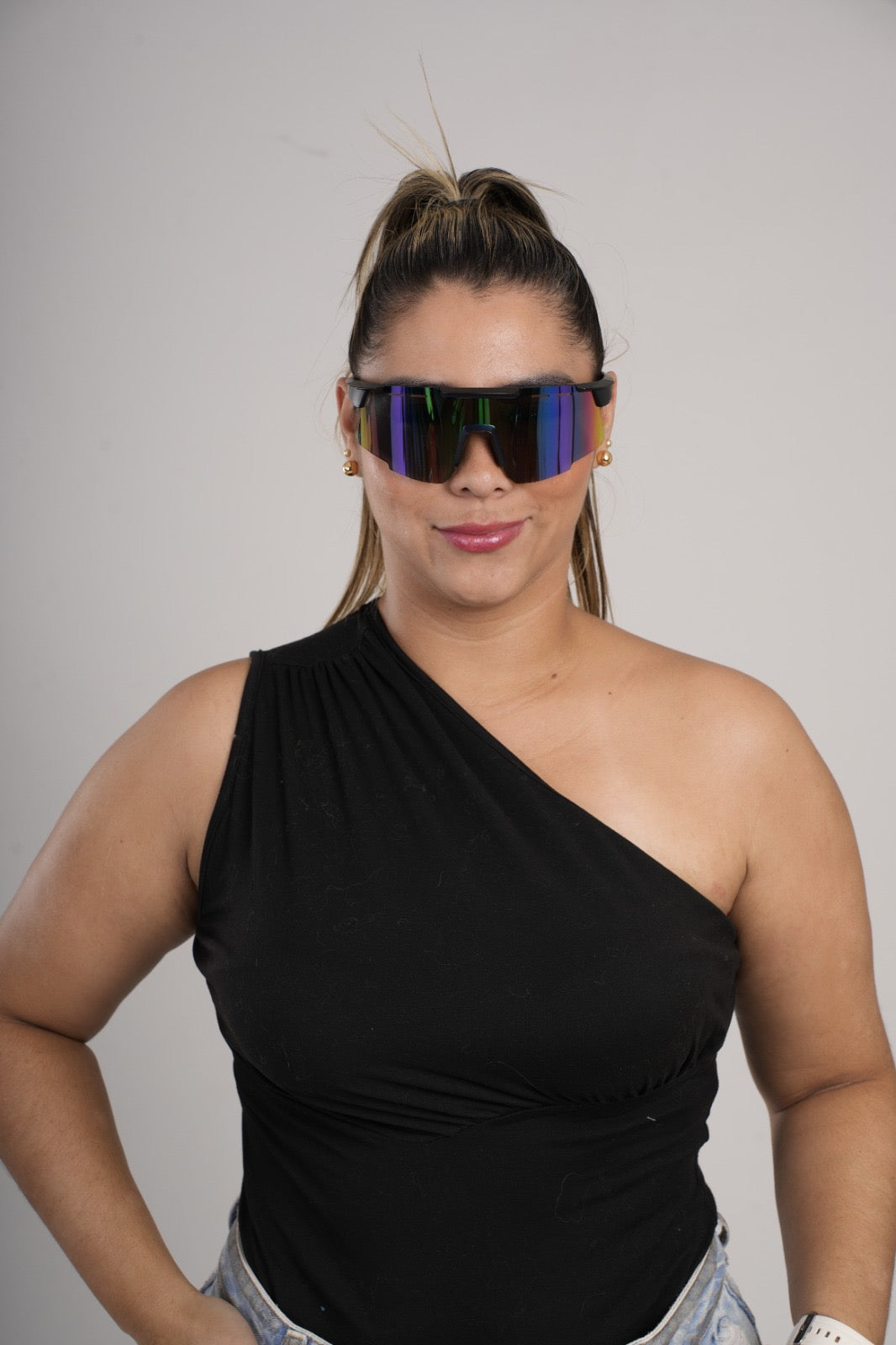 Gafas deportivas espejo tres colores unisex