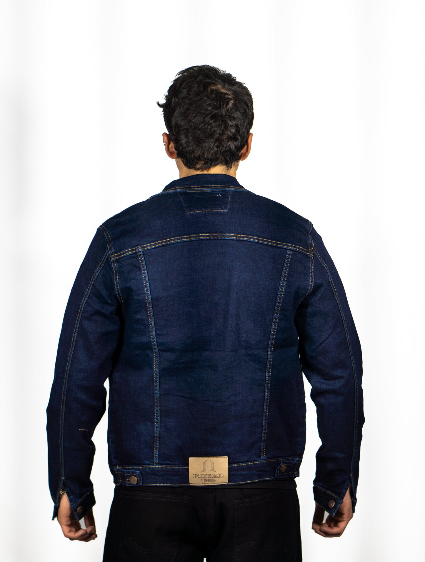 Chaqueta en Jean Clasica Stone Oscuro