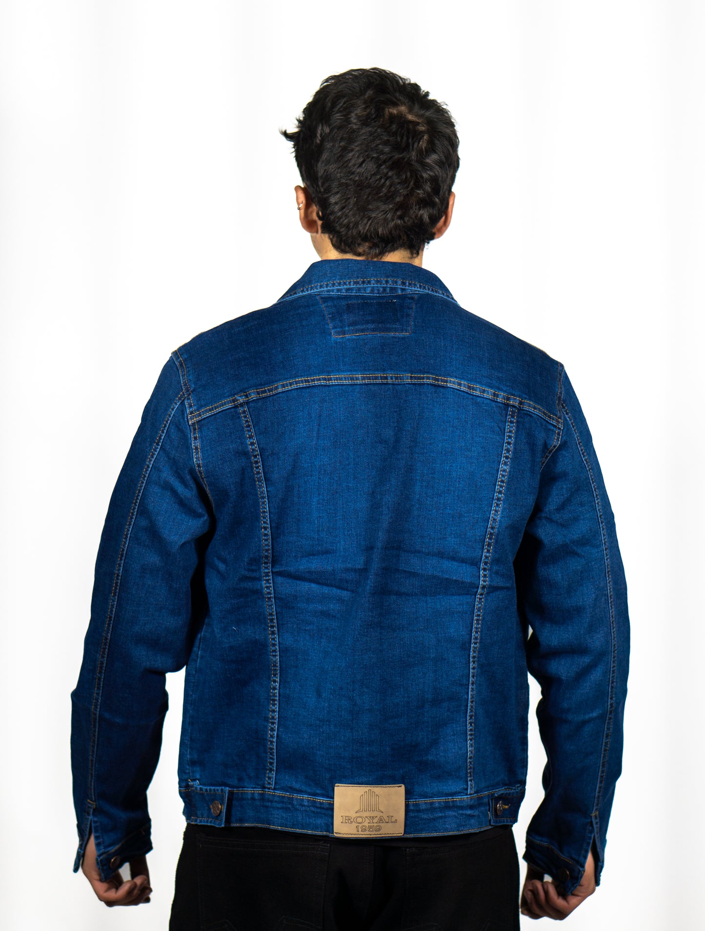 Chaqueta en Jean Clasica Azul Oscuro