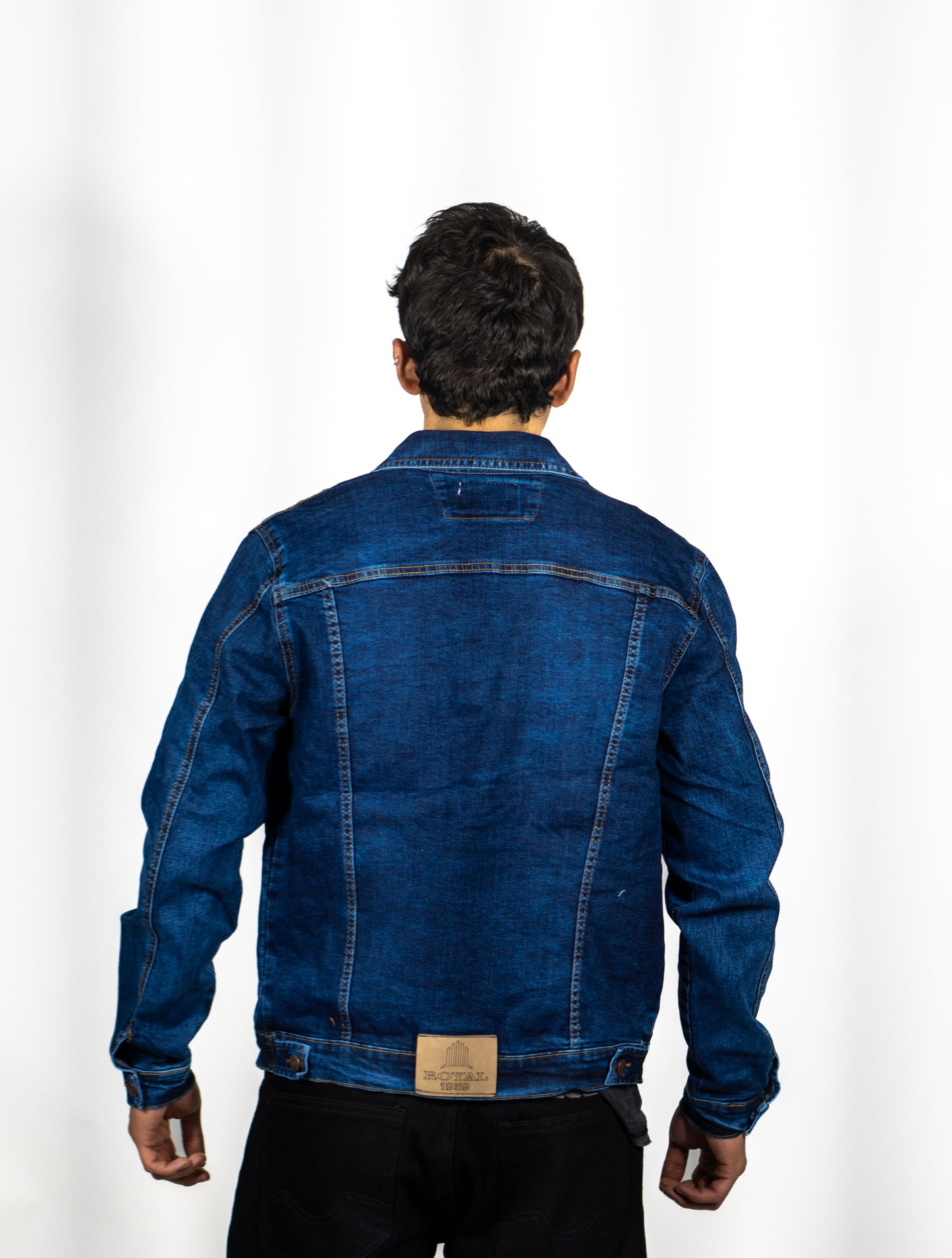 Chaqueta en jean Azul Petrolizado