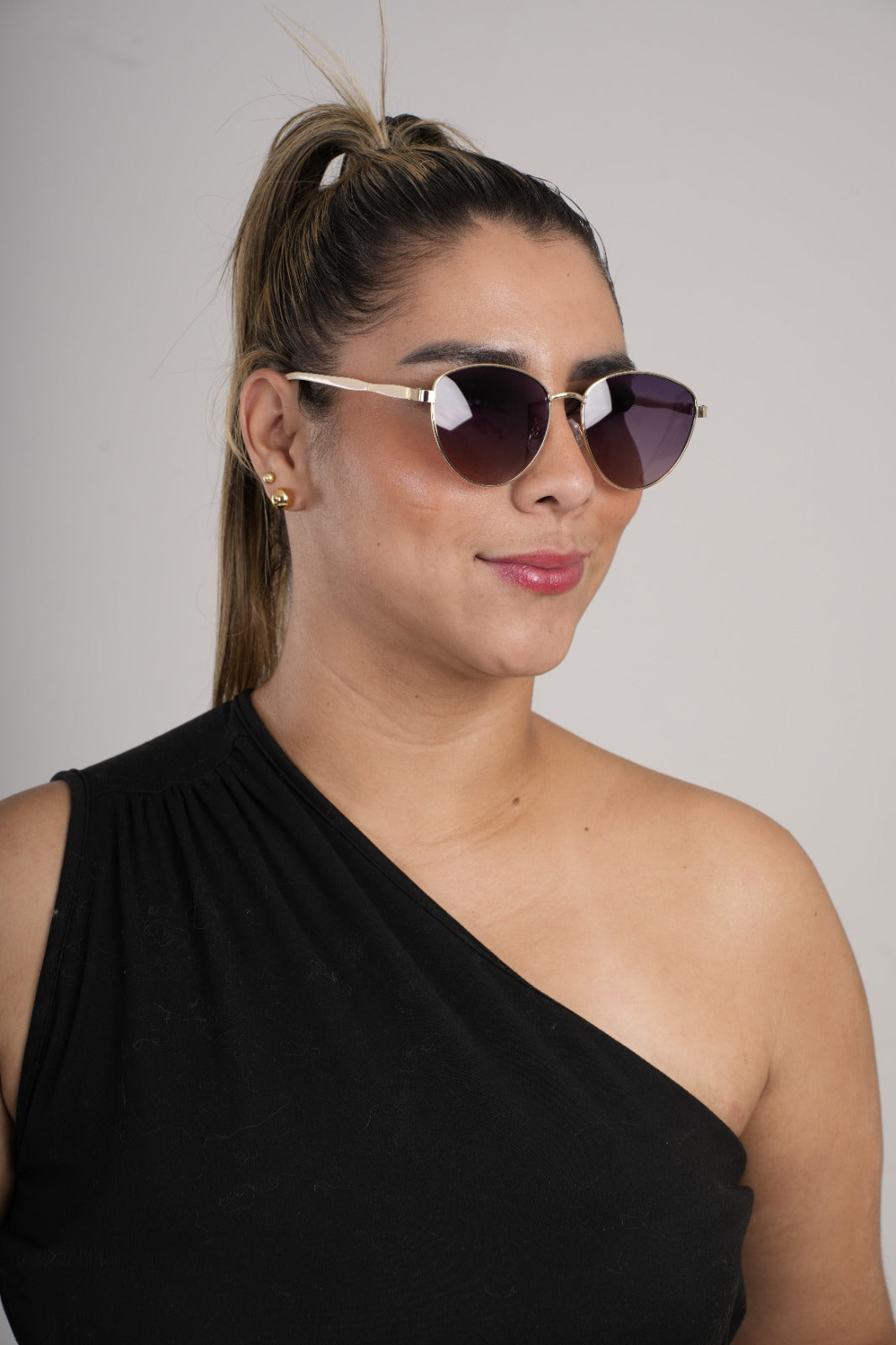 Gafas de sol corazón lila For women