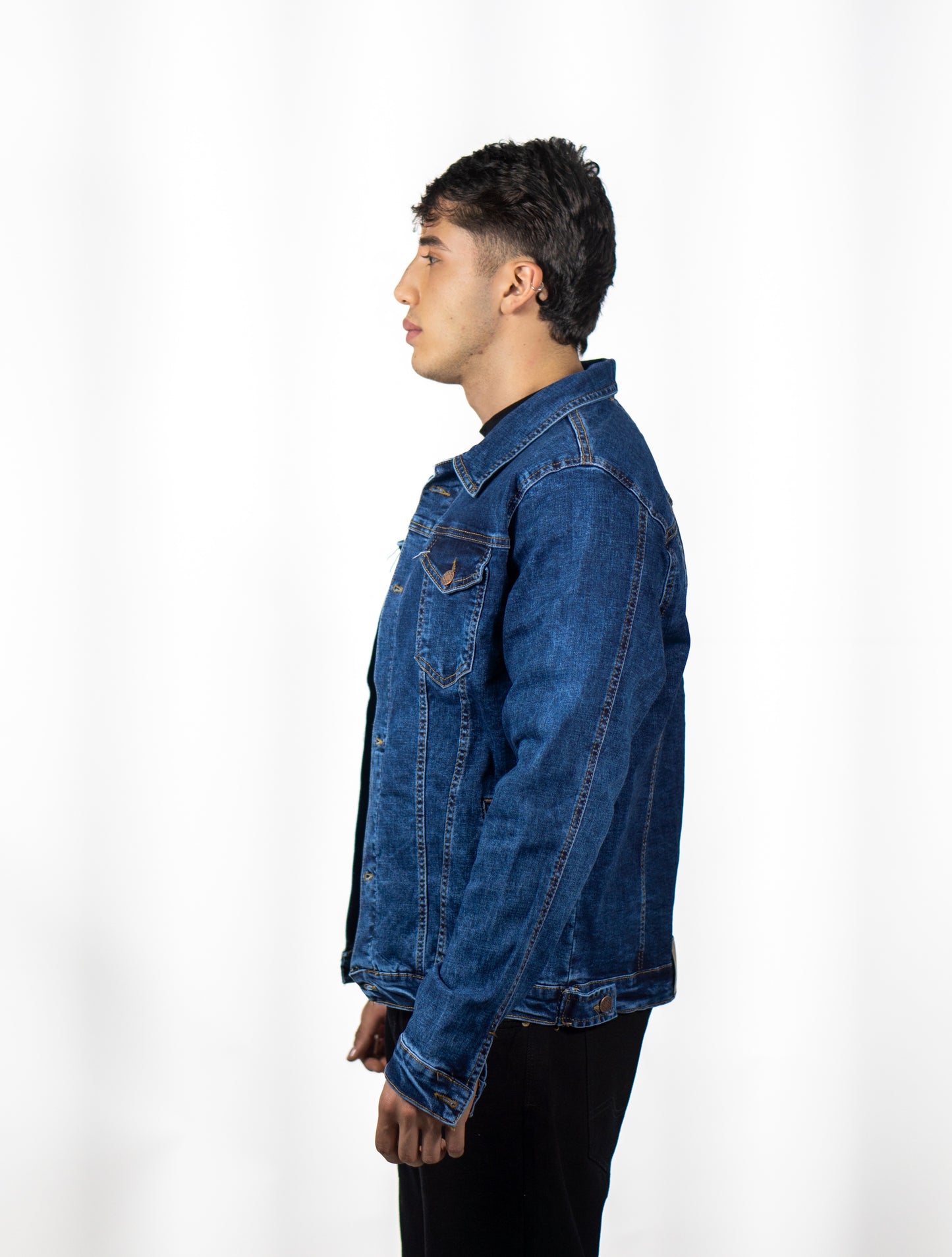 Chaqueta en Jean Acid Wash