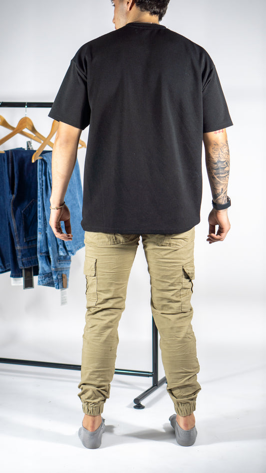 Pantalón tipo Cargo camuflado drill Tono Cafe Caqui