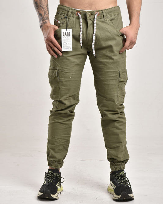 Cargo camuflado drill verde