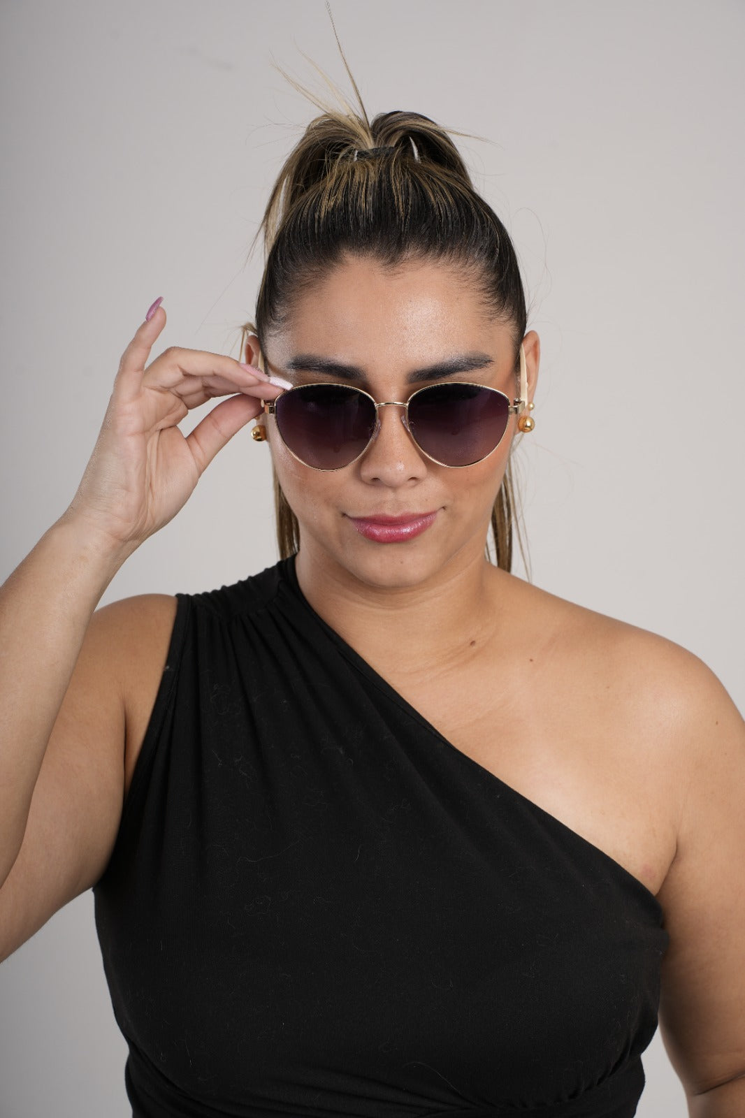 Gafas de sol corazón lila For women