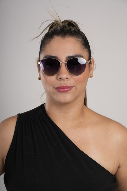Gafas de sol corazón violeta for women