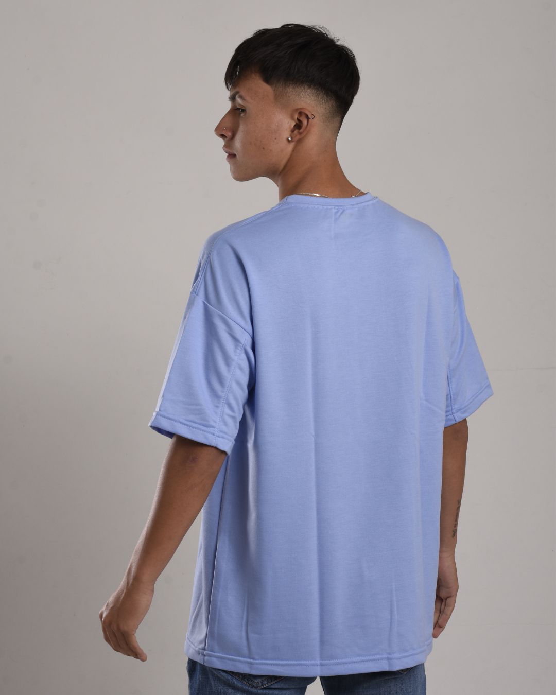 Burda oversize azul marfil