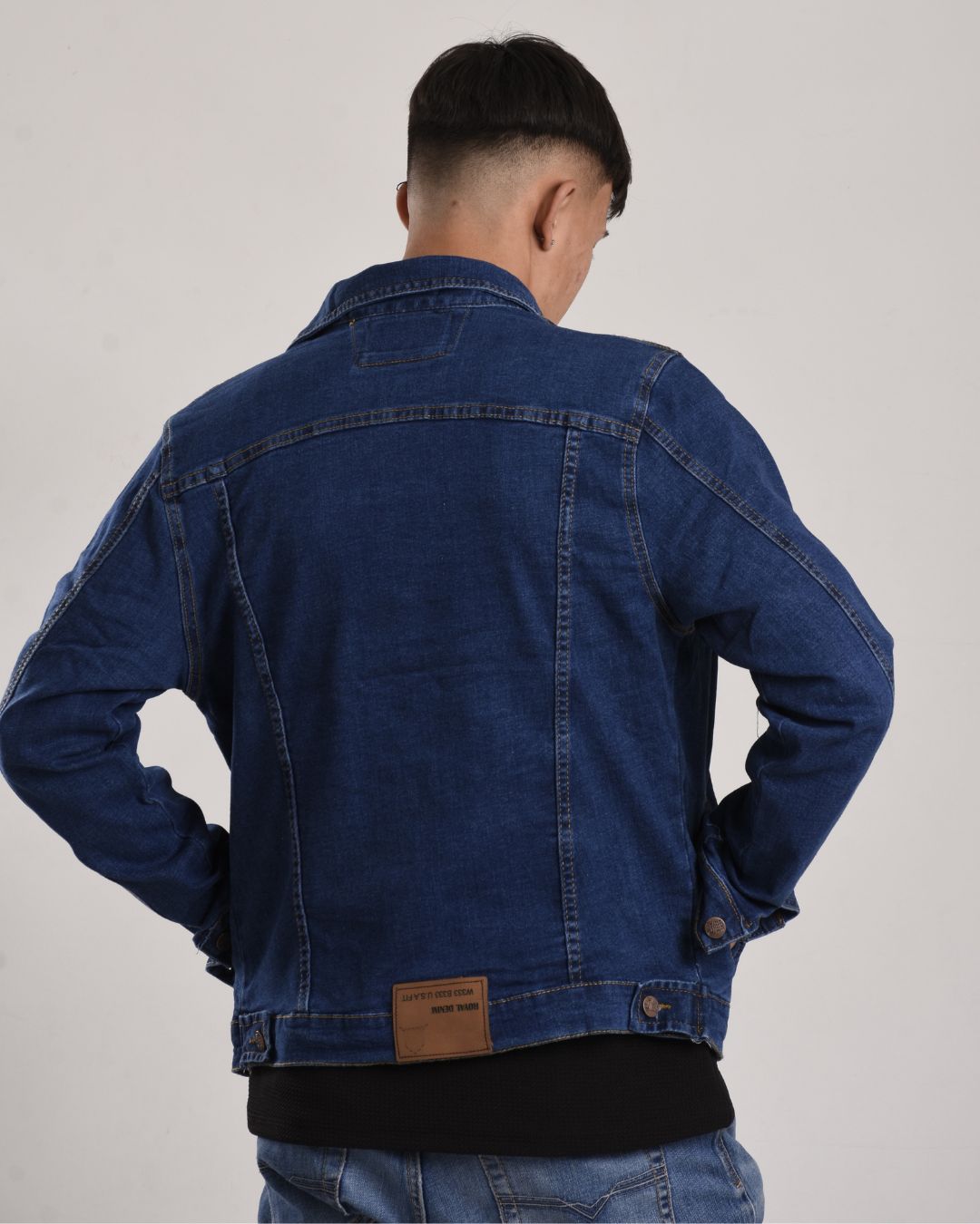 Chaqueta en Jean oscuro