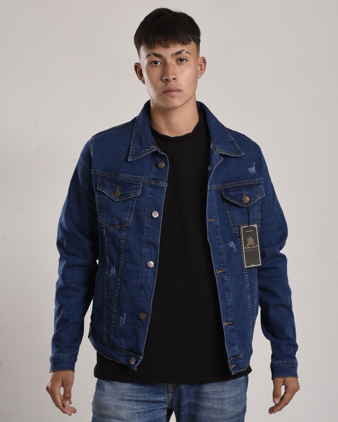 Chaqueta en Jean oscuro