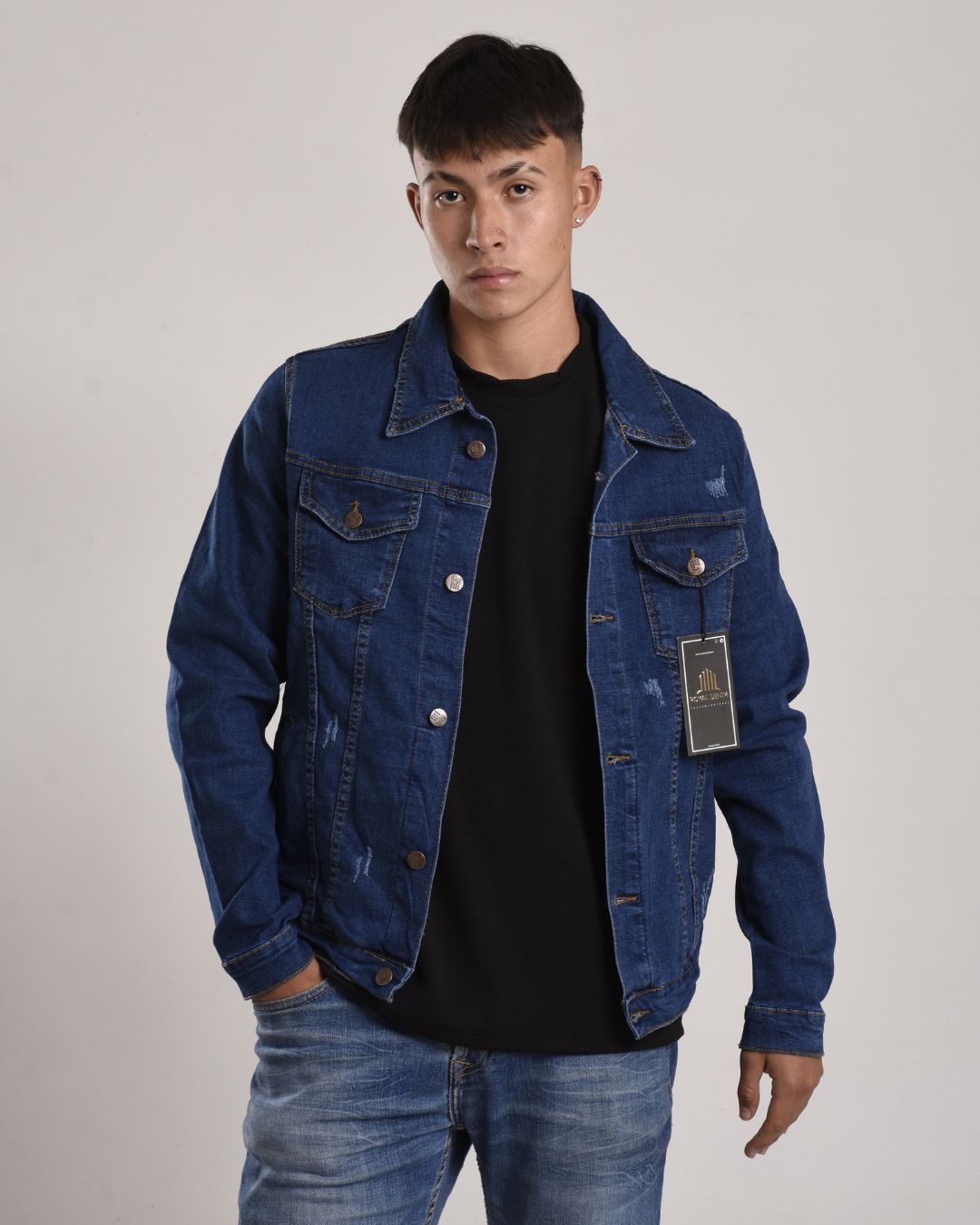 Chaqueta en Jean oscuro