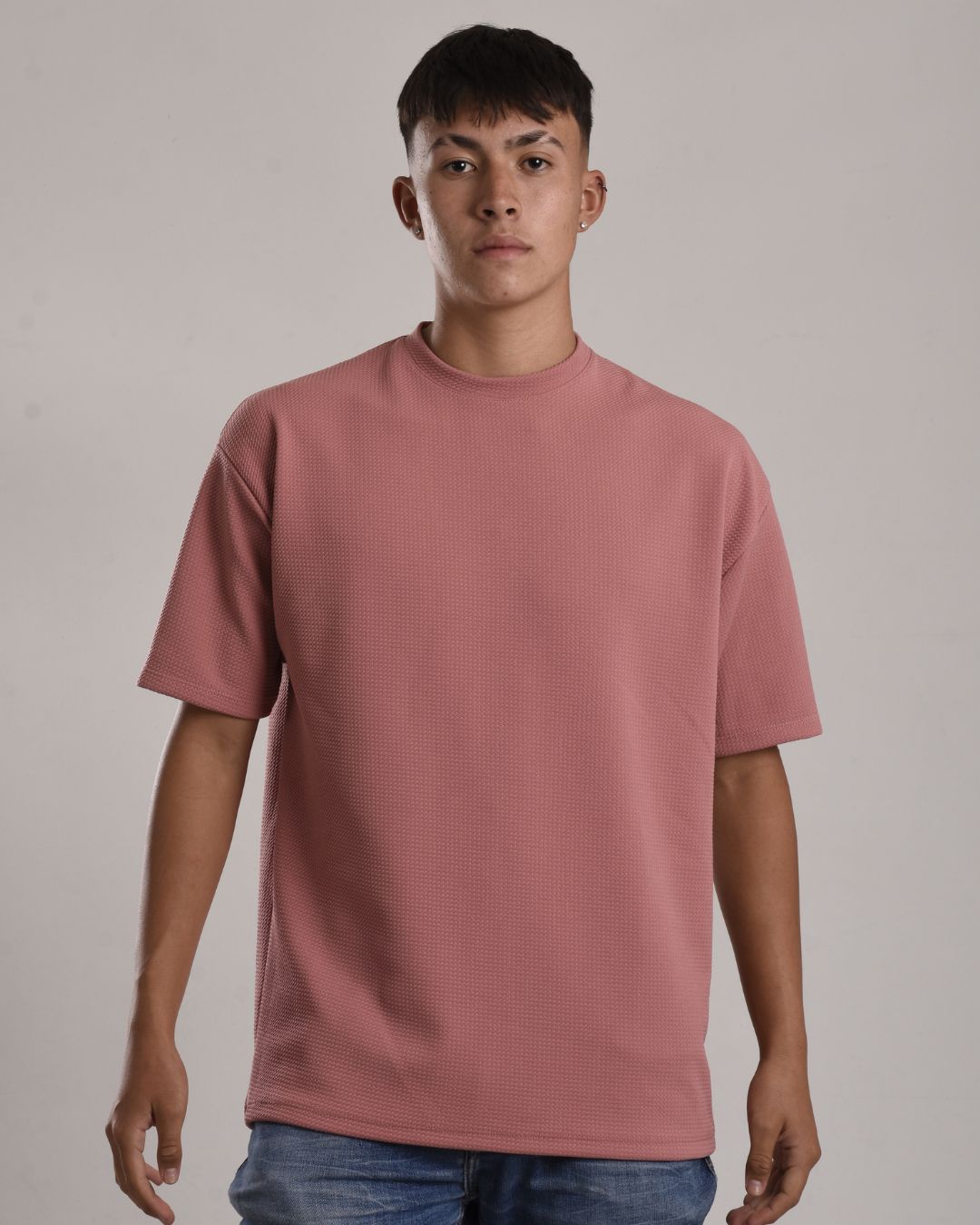 Oversize texturizada rosa