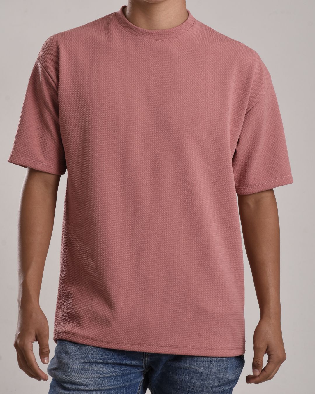 Oversize texturizada rosa