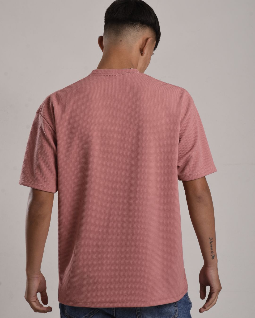 Oversize texturizada rosa