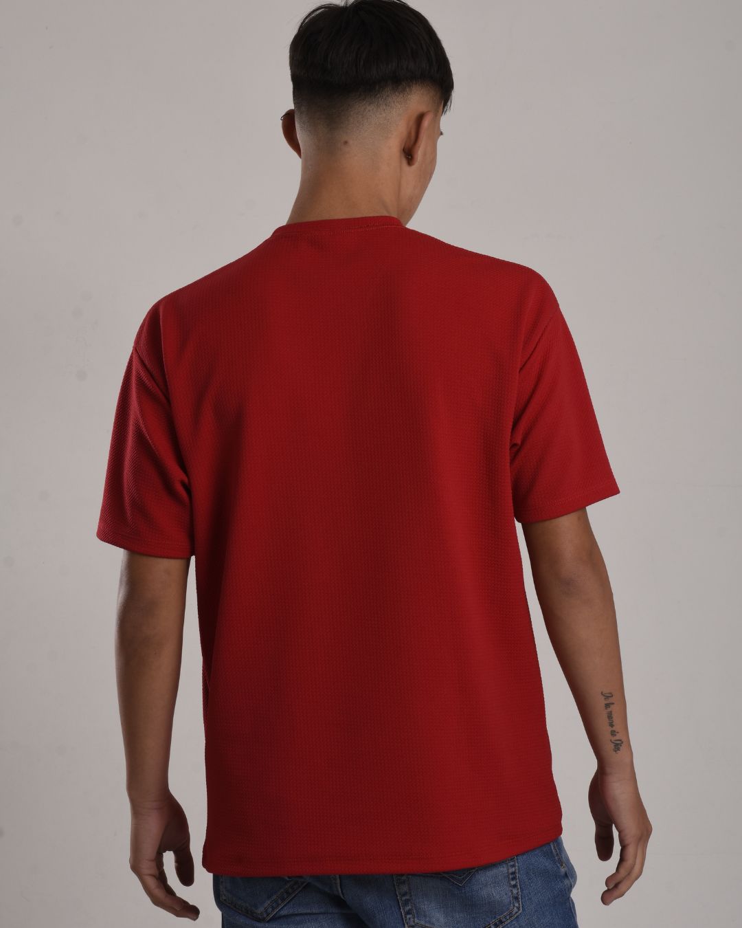 Oversize texturizada roja