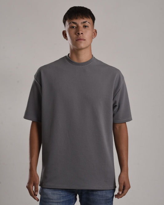 Oversize texturizada gris